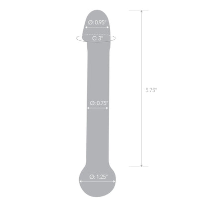 7 Inch Realistic Head Glass Dildo