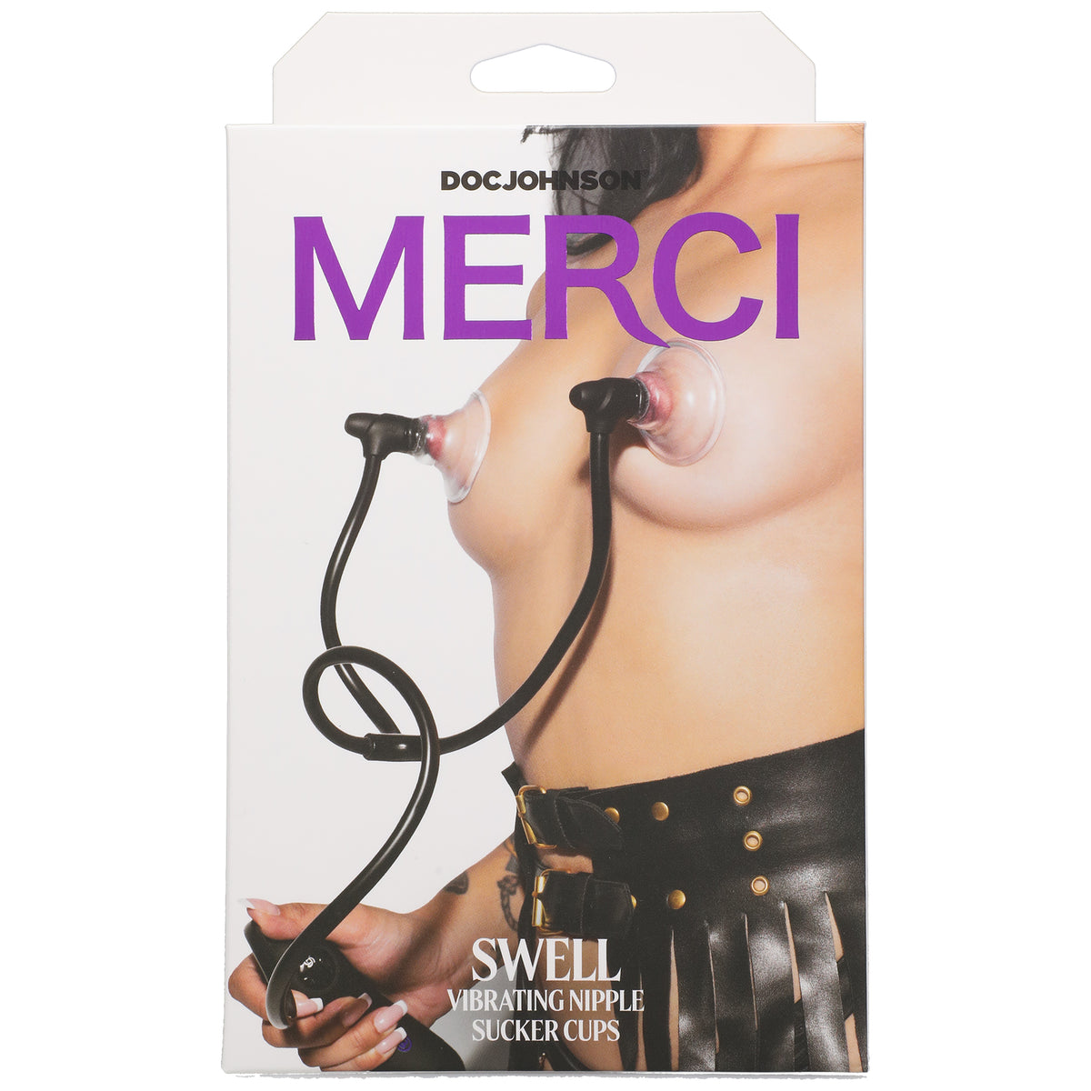 Merci - Swell - Auto Vibrating Nipple Sucker Cups - Black