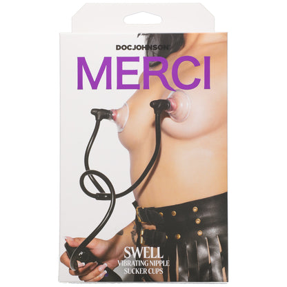 Merci - Swell - Auto Vibrating Nipple Sucker Cups - Black