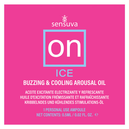 On Ice Buzzing & Cooling Female Arousal Oil - 0.01 Oz. Ampoule