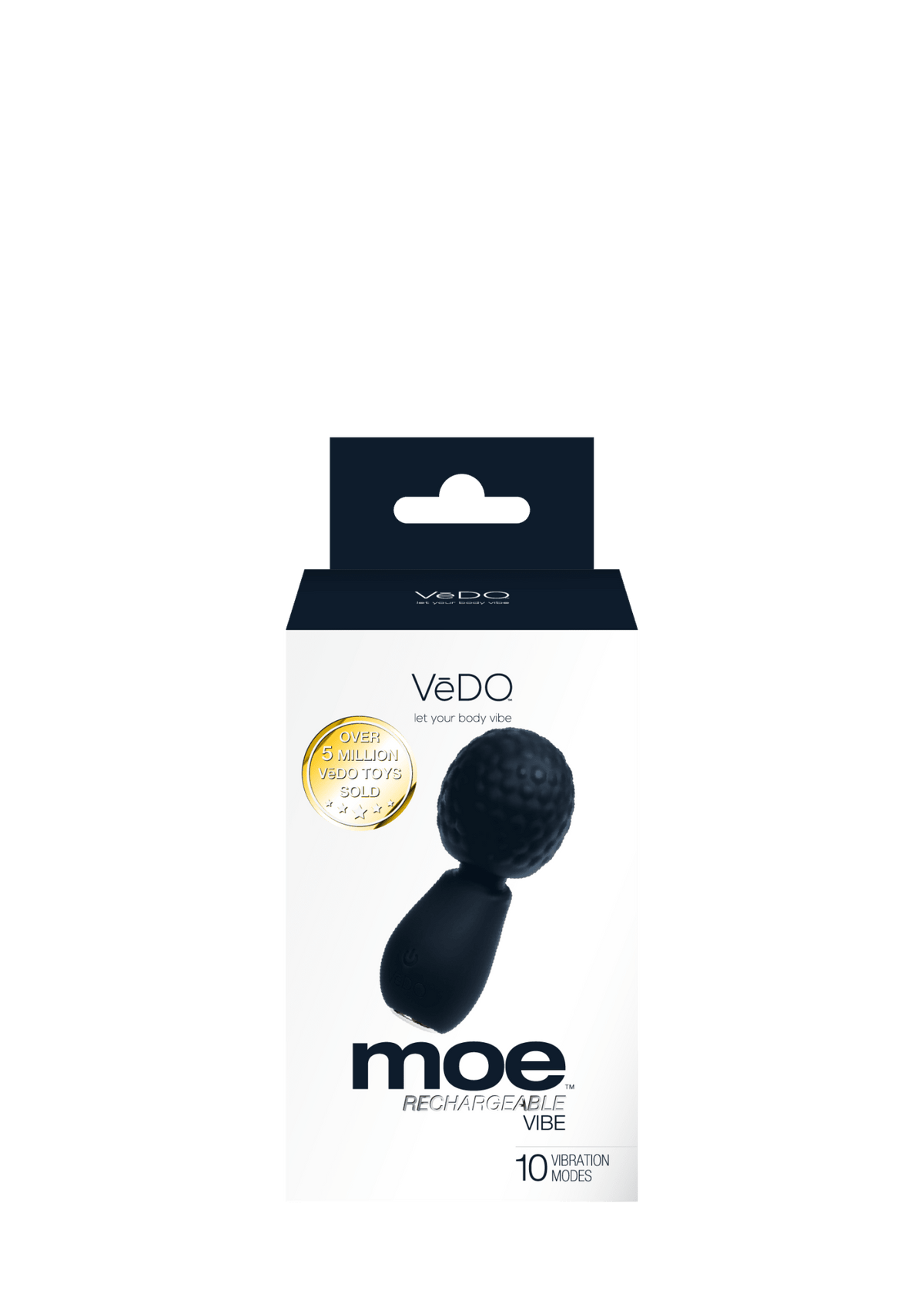 Moe Rechargeable Extra Mini Wand Black - Vegas Back Room