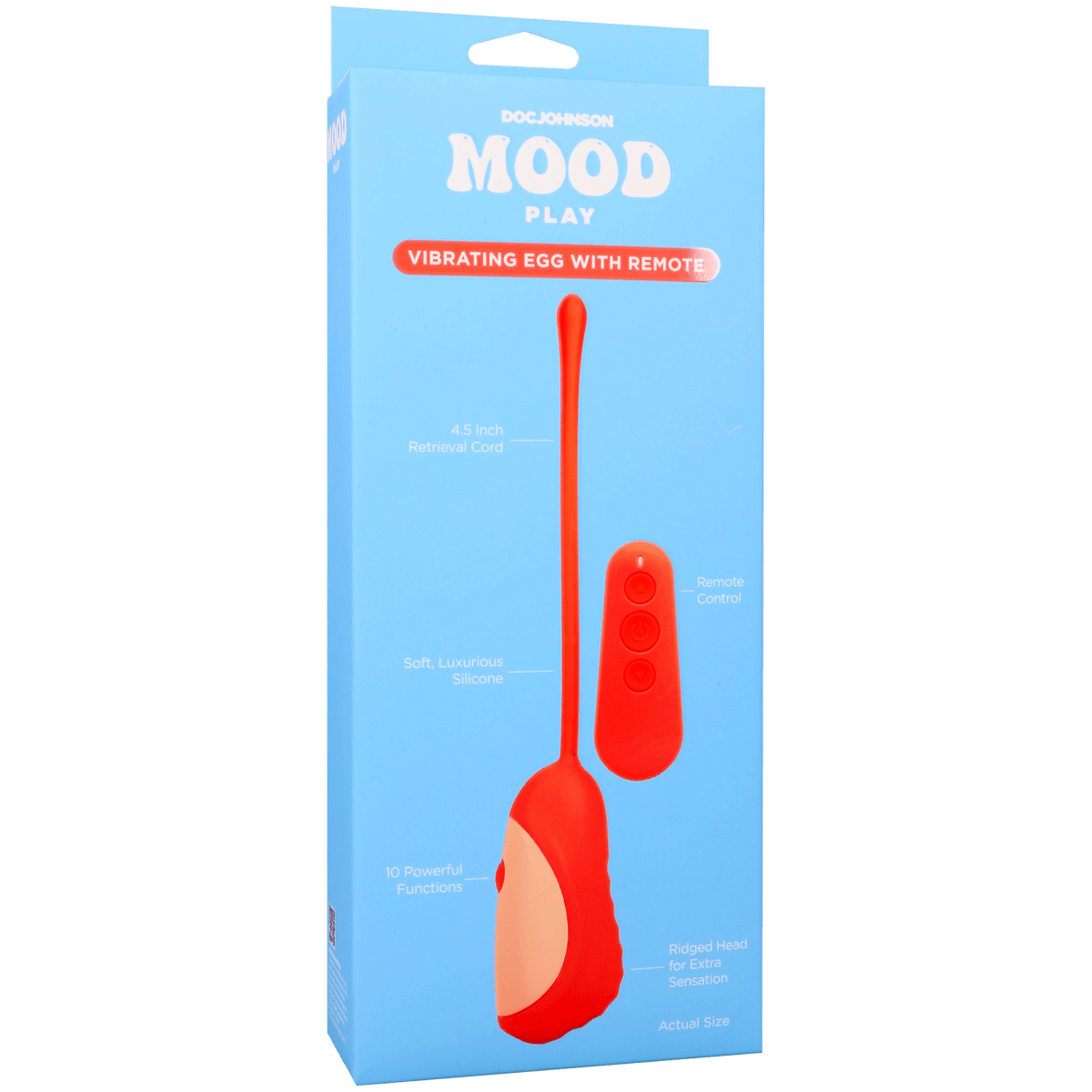 Mood - Play - Vibrating Egg With Remote Orange - Vegas Back Room