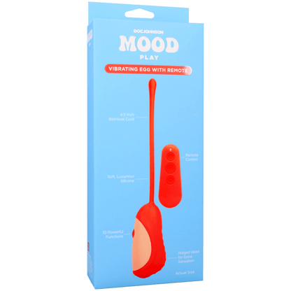 Mood - Play - Vibrating Egg With Remote Orange - Vegas Back Room