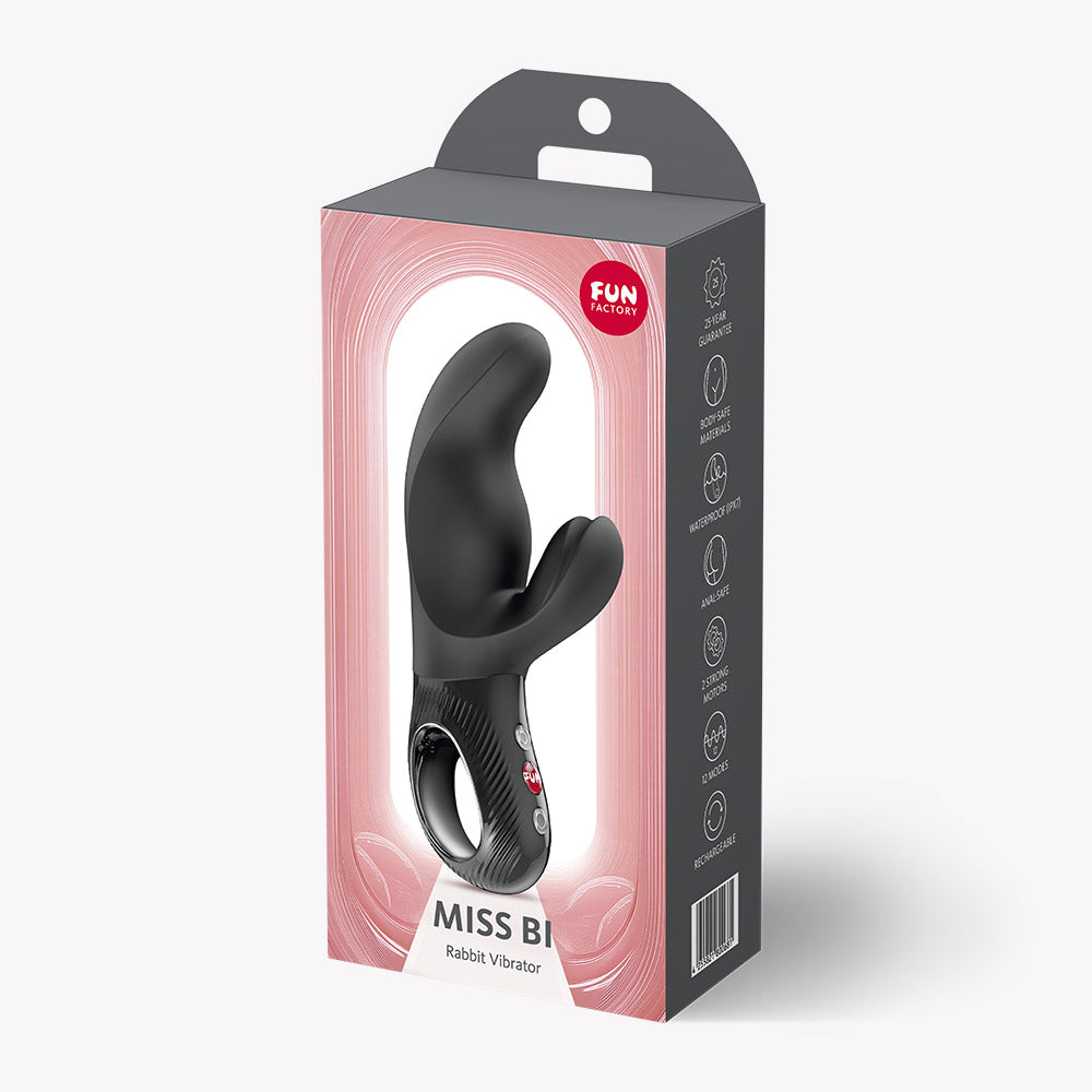 Miss Bi Rabbit Vibrator - Black