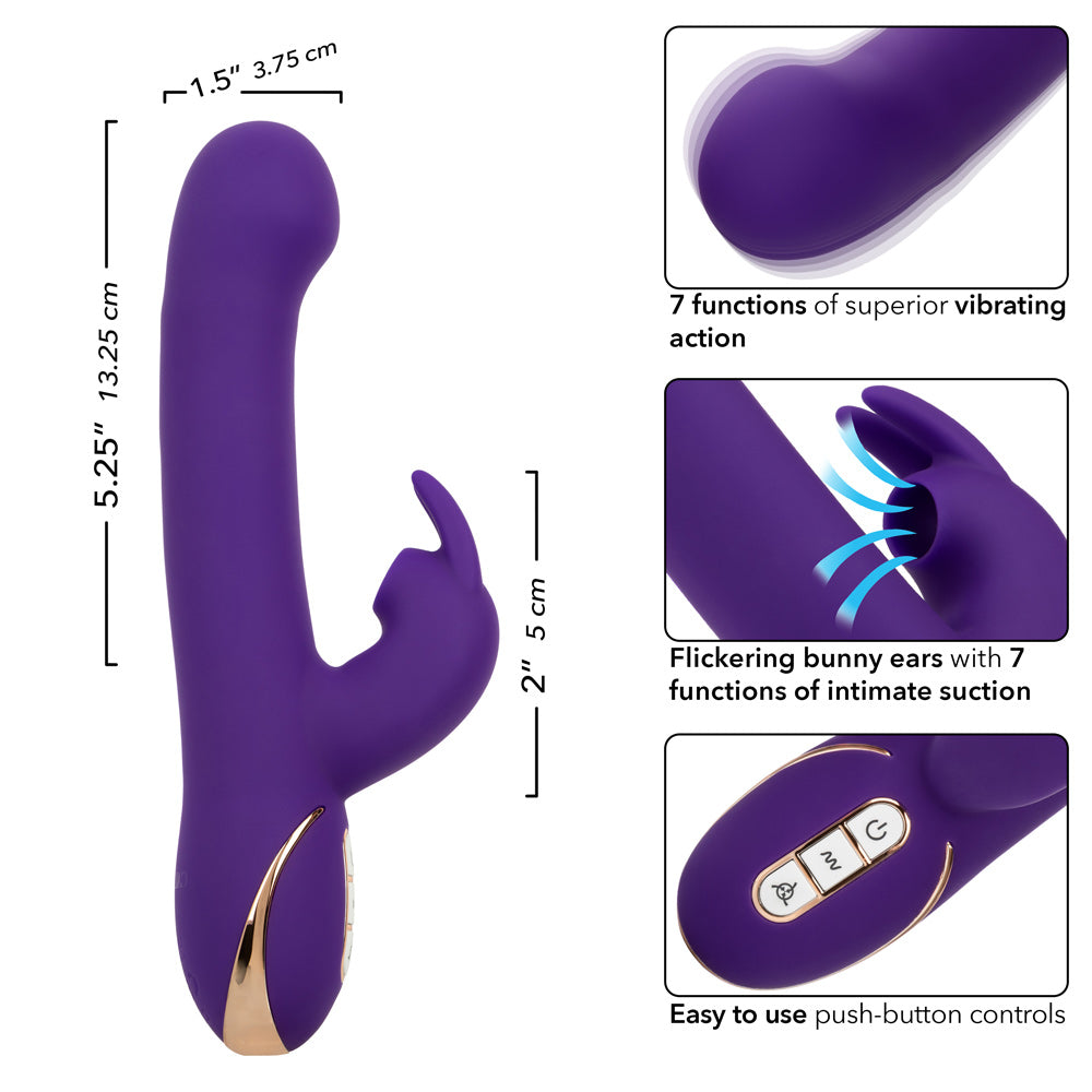 Jack Rabbit Signature Silicone Suction Rabbit - Purple