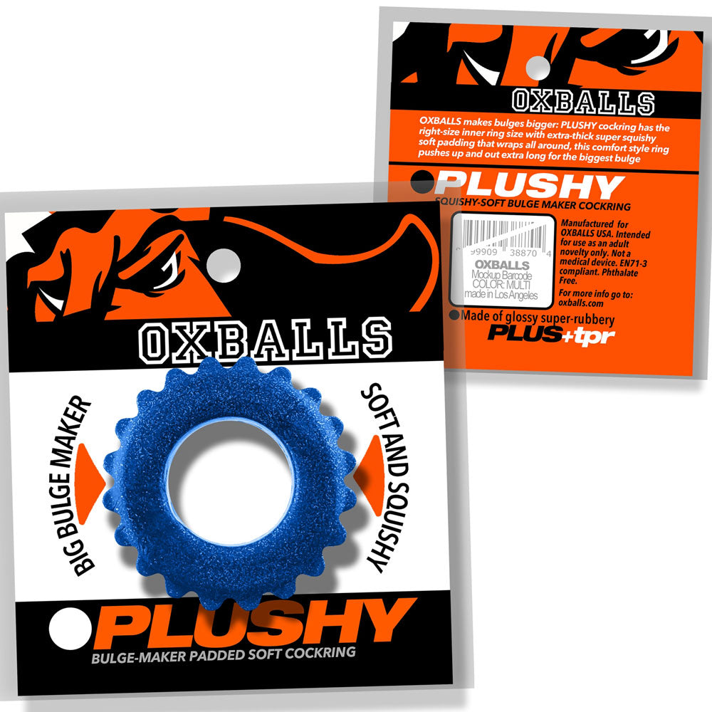Plushy Single Ring - Blue Fire