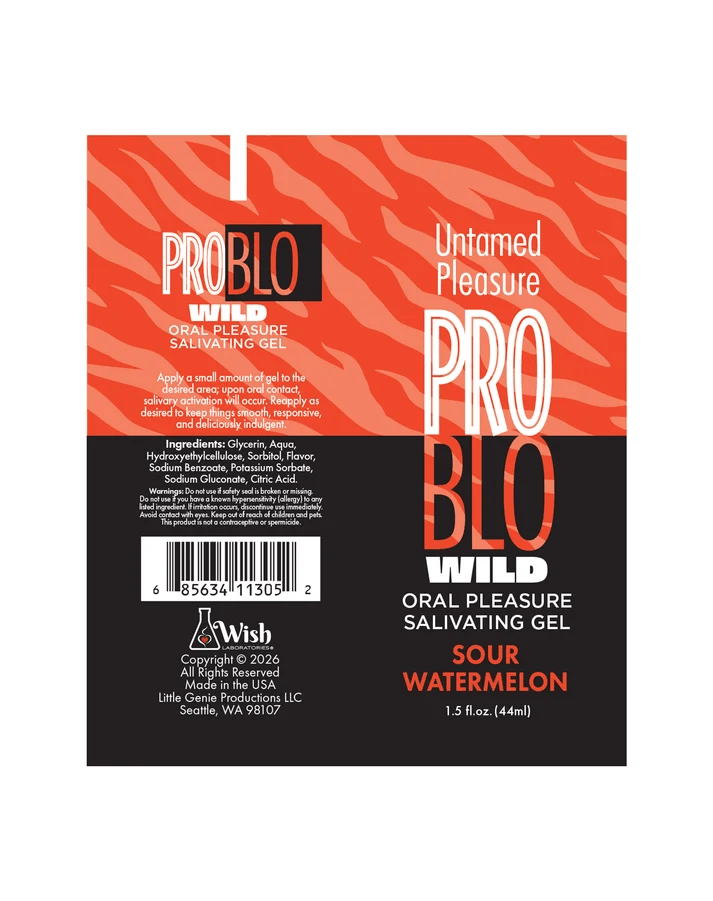 Problo Wild, Oral Pleasure Salivating Gel, Sour Watermelon 1.5oz - Vegas Back Room