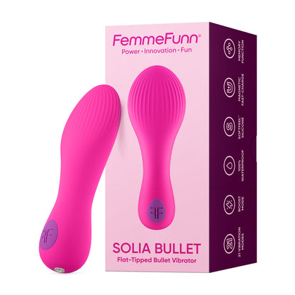 Solia Bullet Flat Tipped Vibrator - Pink