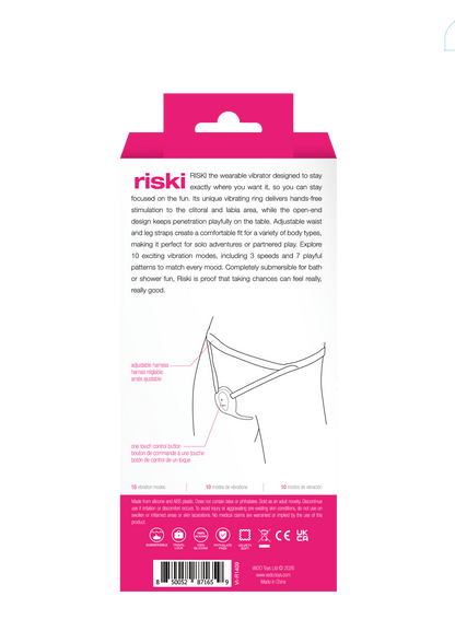 Riski Rechargeable Clitoral Vibe for Couples Pink - Vegas Back Room