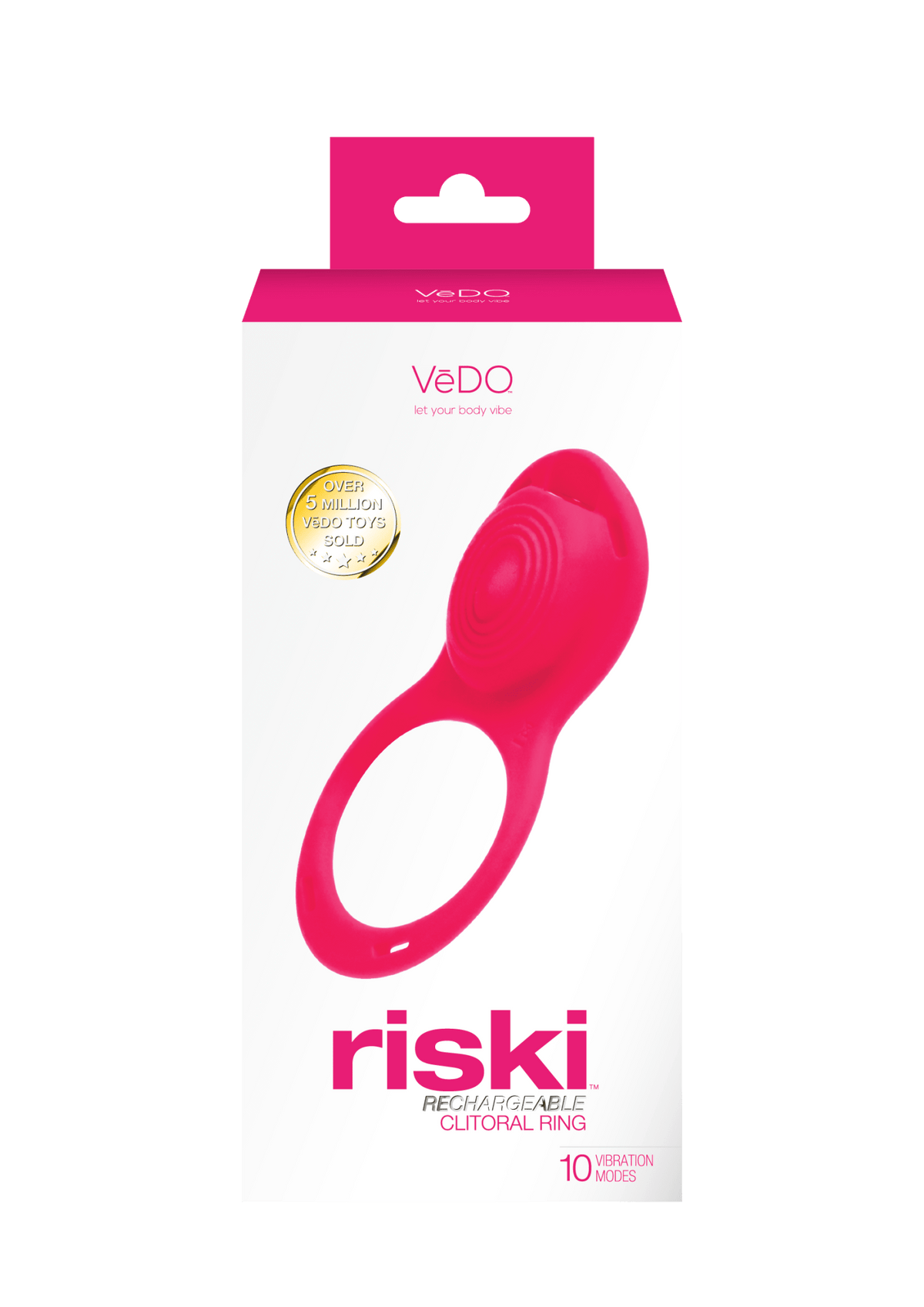Riski Rechargeable Clitoral Vibe for Couples Pink - Vegas Back Room