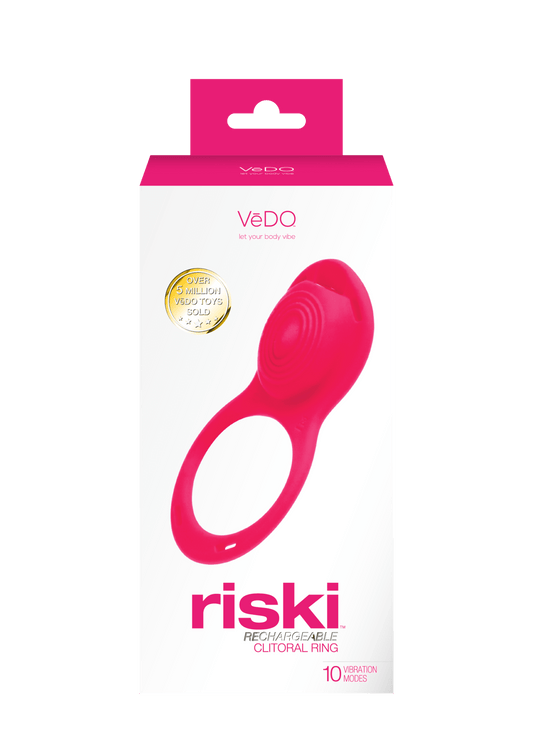 Riski Rechargeable Clitoral Vibe for Couples Pink - Vegas Back Room