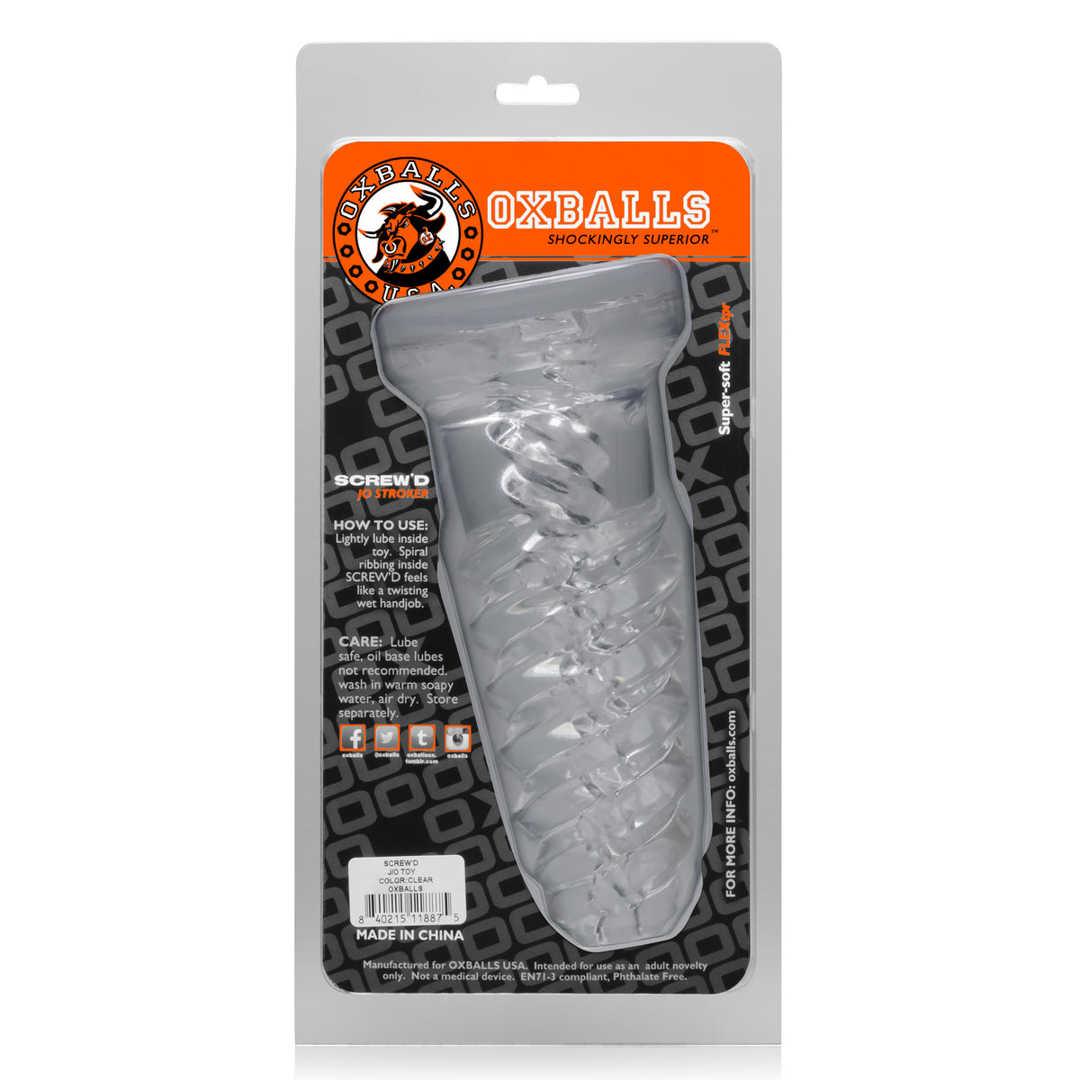 Screw'd Super Squishy Jo Tool - Clear