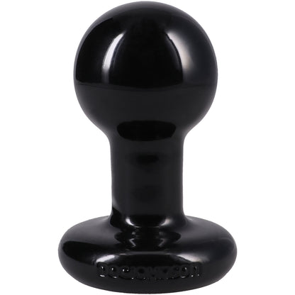 Round Butt Plug Medium - Black