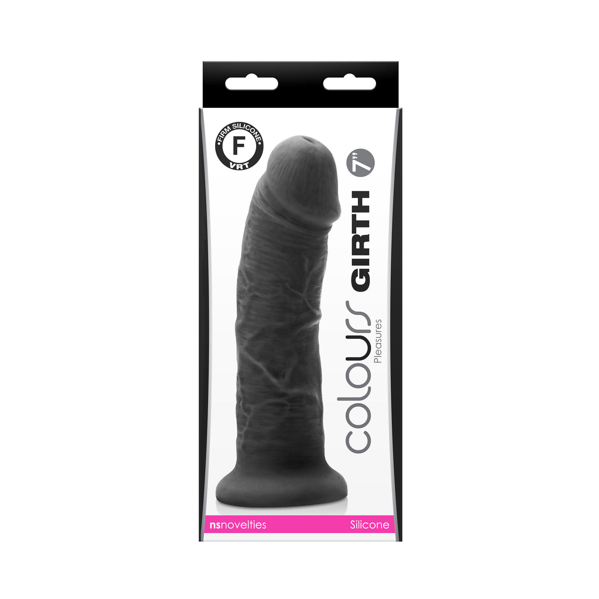 Colours - Girth 7 Inch Dildo - Black
