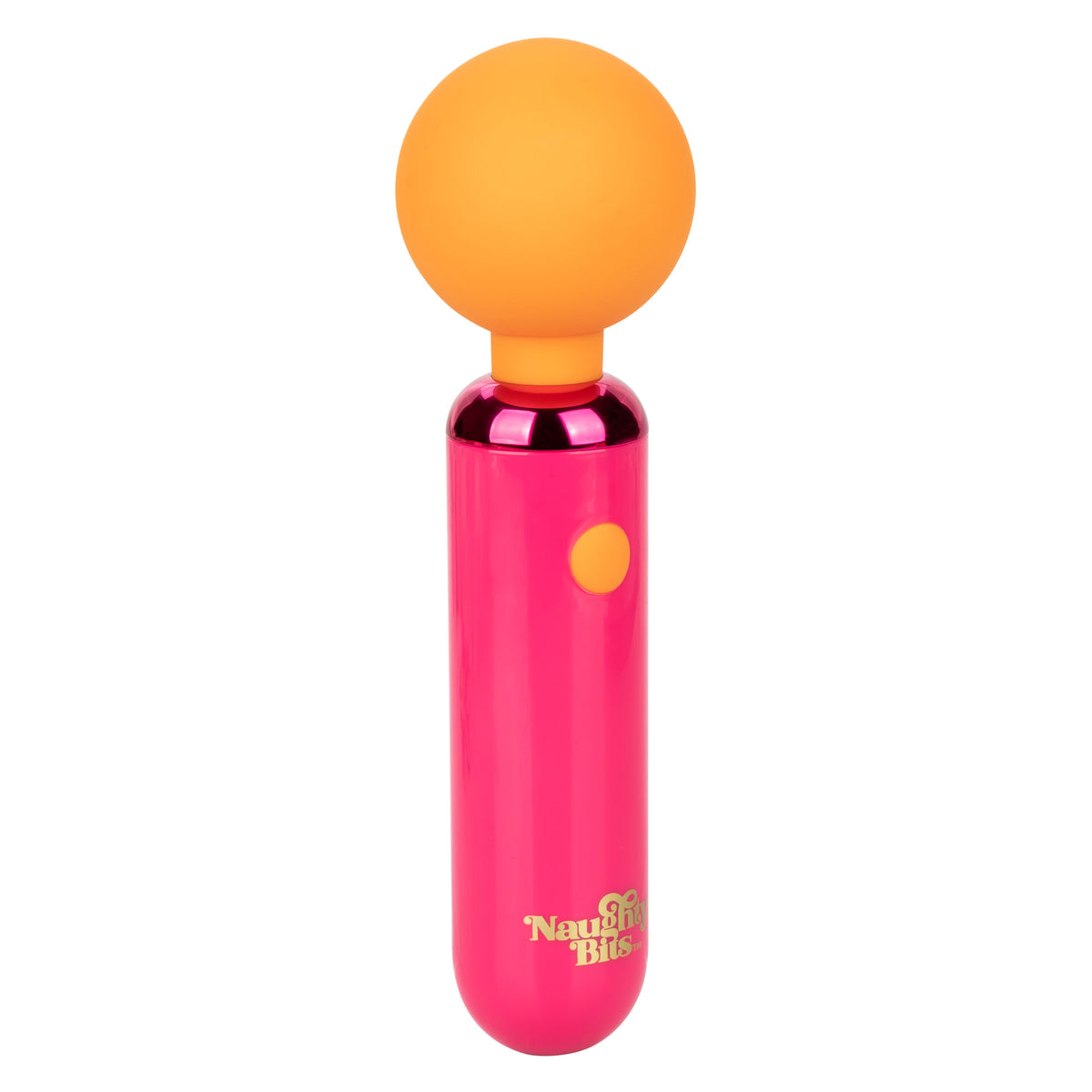Naughty Bits Home Cumming Queen Vibrating Wand - Orange/pink