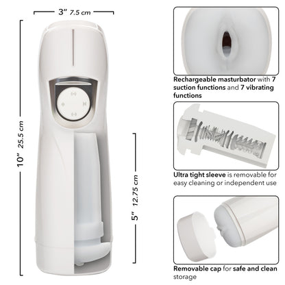 Optimum Power Lifelike Pulsar Stroker - White