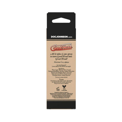 Goodhead - Juicy Head - Cocktails Dry Mouth Spray Strawberries/champagne - 2oz