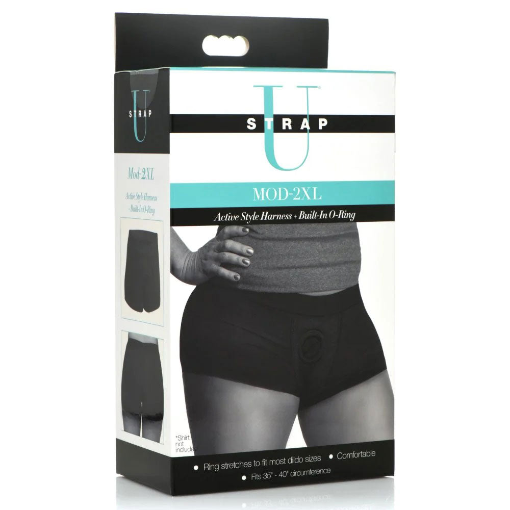 Mod Active Style Harness and Built in O Ring - 2  XL - Black