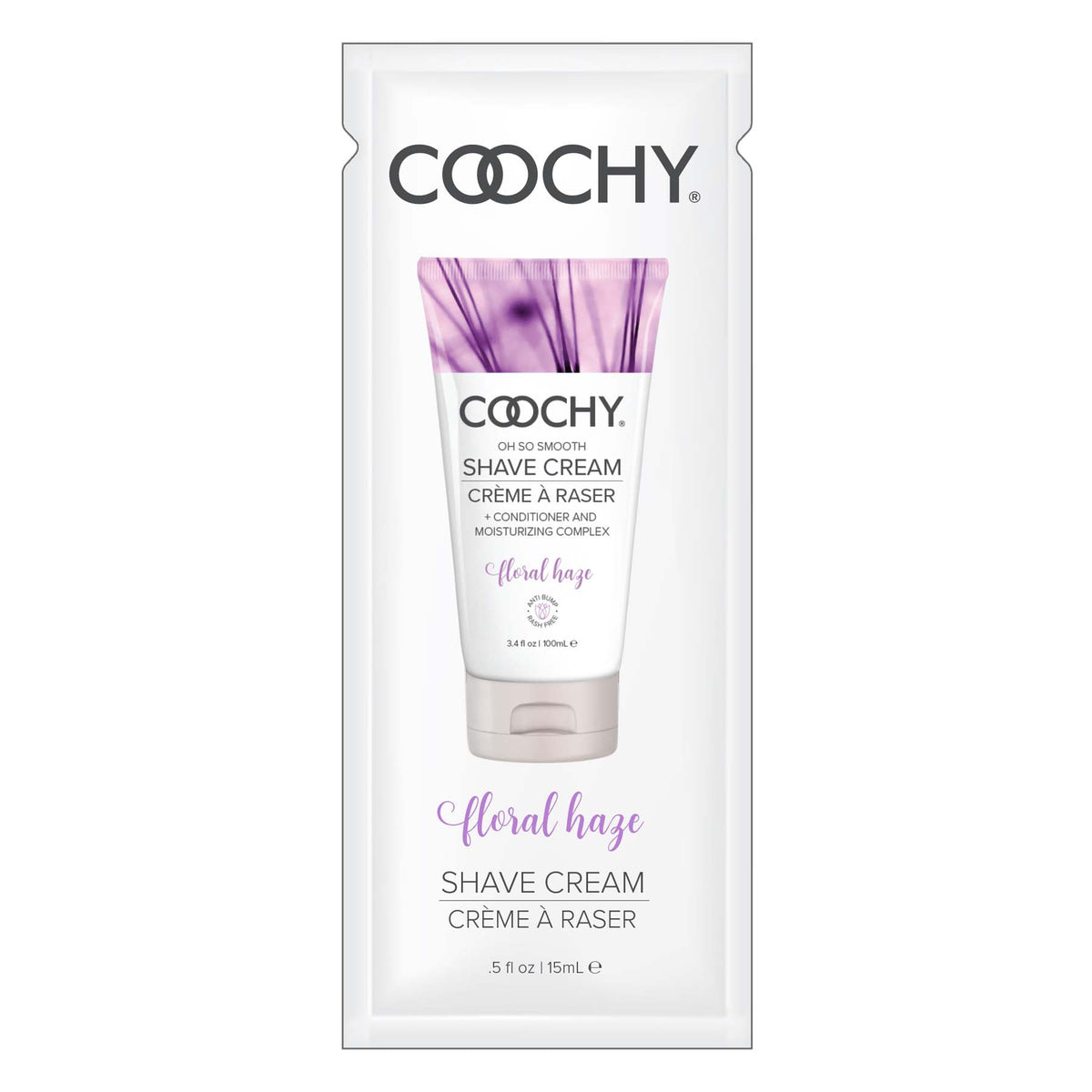 Coochy Shave Cream - Floral Haze - 15 ml Foils 24 Count Display