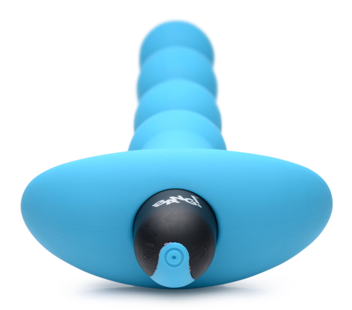 Bang - Vibrating Silicone Anal Beads and Remote  Control - Blue