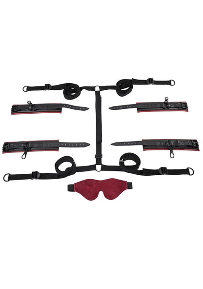 Saffron Under the Bed Restraint System - Black/red