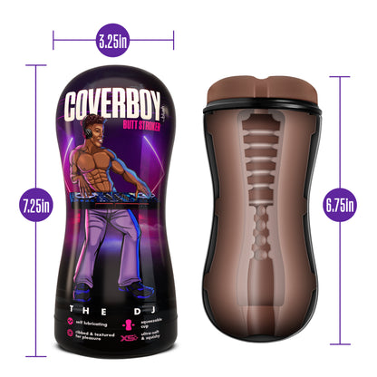 Coverboy - the Dj - Self Lubricating Stroker -  Brown