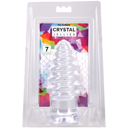 Crystal Jellies - Anal Twist - 7 Inch Clear