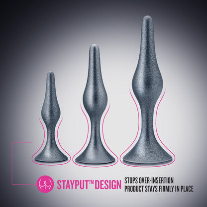 Anal Adventures Matrix - Genesis Plug Kit -  Stellar Silver