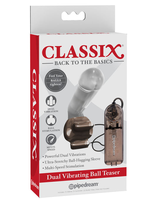 Classix Dual Vibrating Ball Teaser - Black/smoke