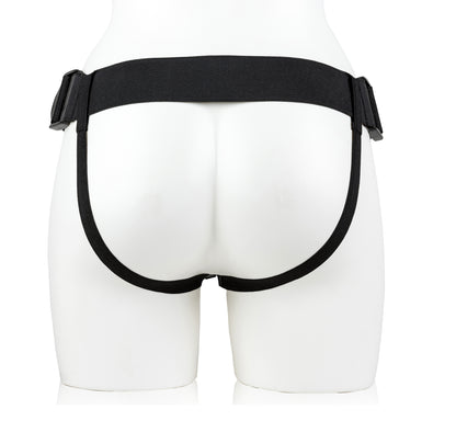 Hollow Strap-on Without Balls 6 Inch - Black