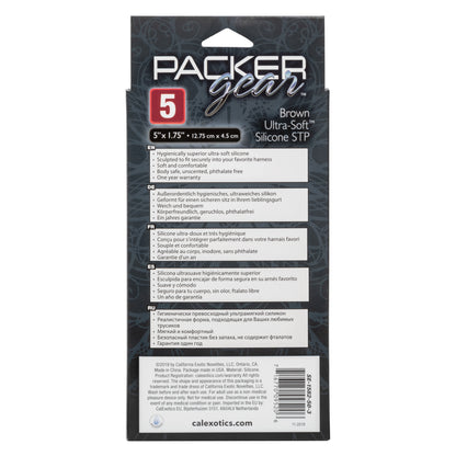 Packer Gear 5 Inch Ultra-Soft Silicone Stp Packer - Brown