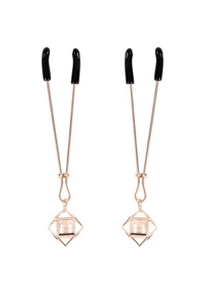 Brat Pearl Nipple Clips - Rose Gold